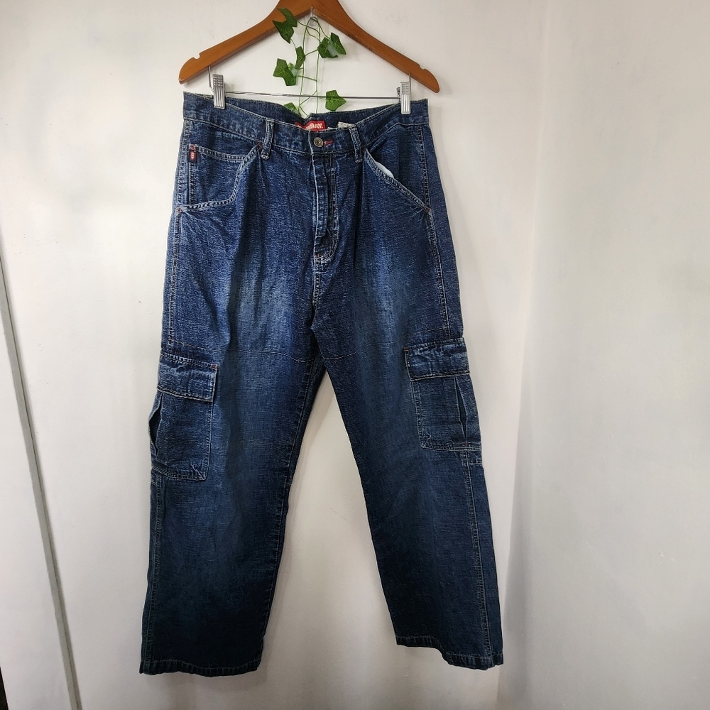 Unionbay Men's Baggy Cargo Jeans 36 x 32